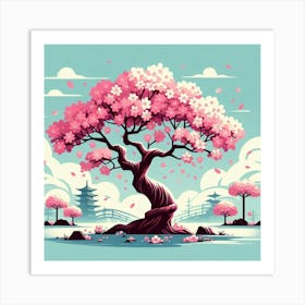 Sakura Tree Art Print