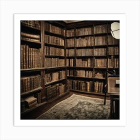 Library Stock Photos And Royalty-Free Images Art Print