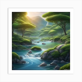 Forest River Art Print