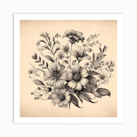 Floral Bouquet 10 Art Print