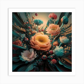 Full Bloom In Full Color Art Print