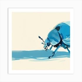 Blue Beetle Art Print