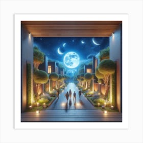 Moonlit Night Art Print