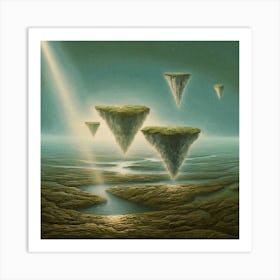 'Flying Islands' Art Print