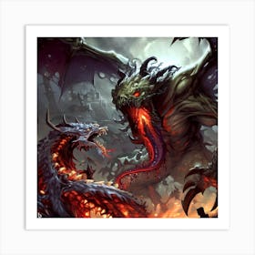 Dragons And Demons Art Print