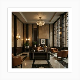 Deco Lobby 1 Art Print