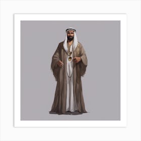 Emir Of Saudi Arabia Art Print