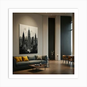 New York City Skyline 1 Art Print