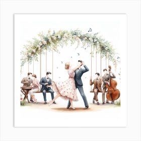 Swing dance Art Print