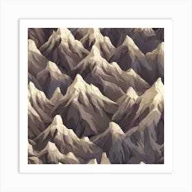 Mountain Range Art Print