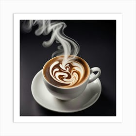 Coffee Cup With Steam 17 Art Print