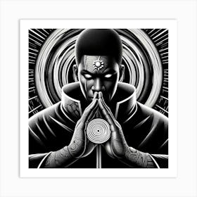 Black Man Praying Art Print