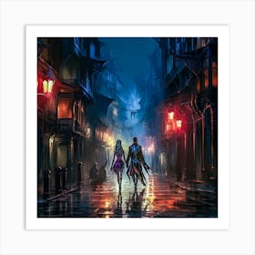 Dark Fantasy City Art Print