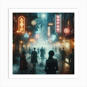 City At Night 3 Art Print