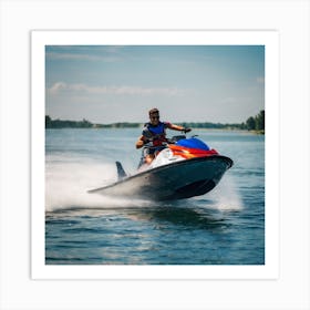 Jet Ski Rider 3 Art Print