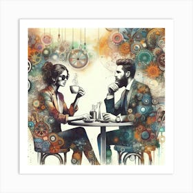 Coffee And Conversation Art Print