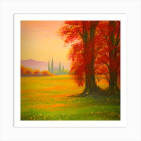 Autumn Landscape Art Print