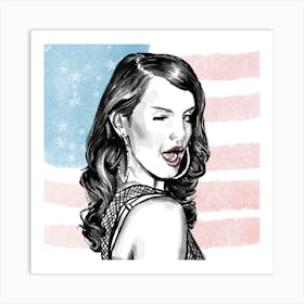 Blinking Lana Art Print