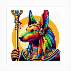 Egyptian anubas 3 Art Print