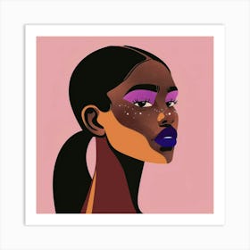 Illustration Of A Black Woman 3 Art Print