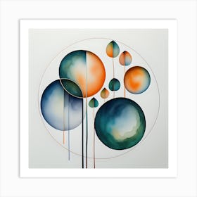 Spheres in motion ¹ Art Print