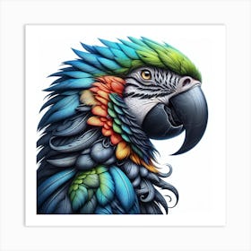 Large Parrot of Jaco 1 Art Print
