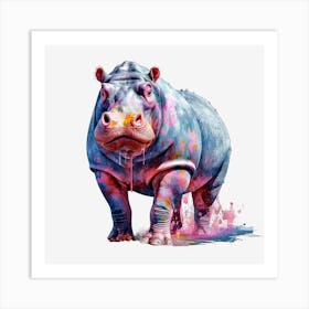 Hippo 14 Art Print