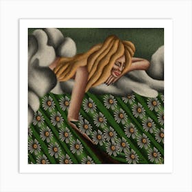 Bed Of Daisies 1 Art Print