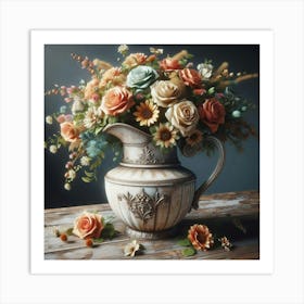 Flowers In A Vase 35 Art Print