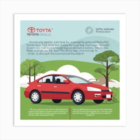 Toyota Eco Car Art Print