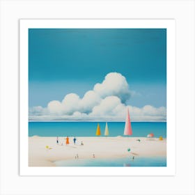 The Beach - abstract art 2 Art Print