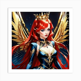 Princess With Wings Art Print