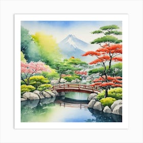 Japanese Garden 1 Art Print