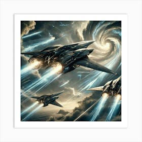 Skyblade Frigates Windstorm Generators Art Print