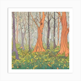 Forest Of Trees Art Print