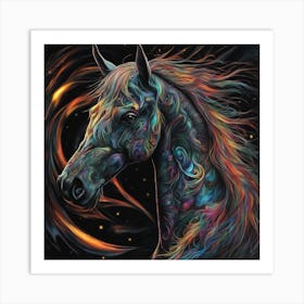 Horse Of The Night Art Print