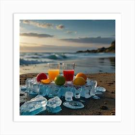 Juice On The Beach Art Print