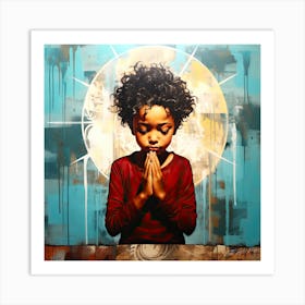 Bless You - Praying Child Art Print