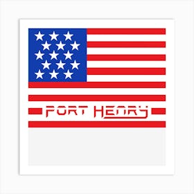 Port Henry Flag Art Print