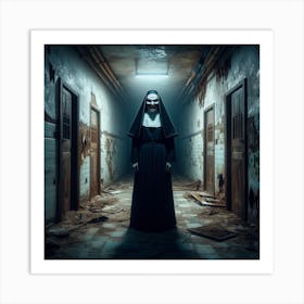 Nun ghost 1 Art Print