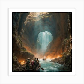 Journey Through The Cave Art Print