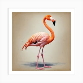 Flamingo Stock Videos & Royalty-Free Footage Art Print