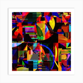 Lights Of Neon Art Print