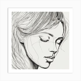 Portrait Of A Woman 1 Art Print