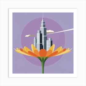 Flower In The Sky Art Print