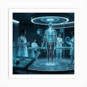 Futuristic Medical Hologram Art Print