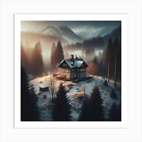 House In The Forest Art Print