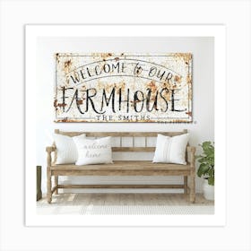 Welcome To Our Farmhouse Affiche