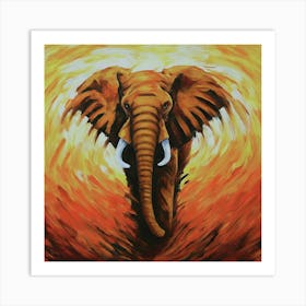 Elephant In The Sun art print 1 Art Print