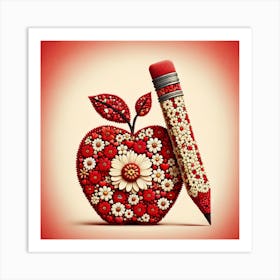 Apple Pencil Art Print